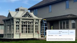 European Victorian Greenhouse Withstands Severe Tornado And High Wind Conditions